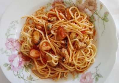 Spaghetti mit Meeresfrüchte